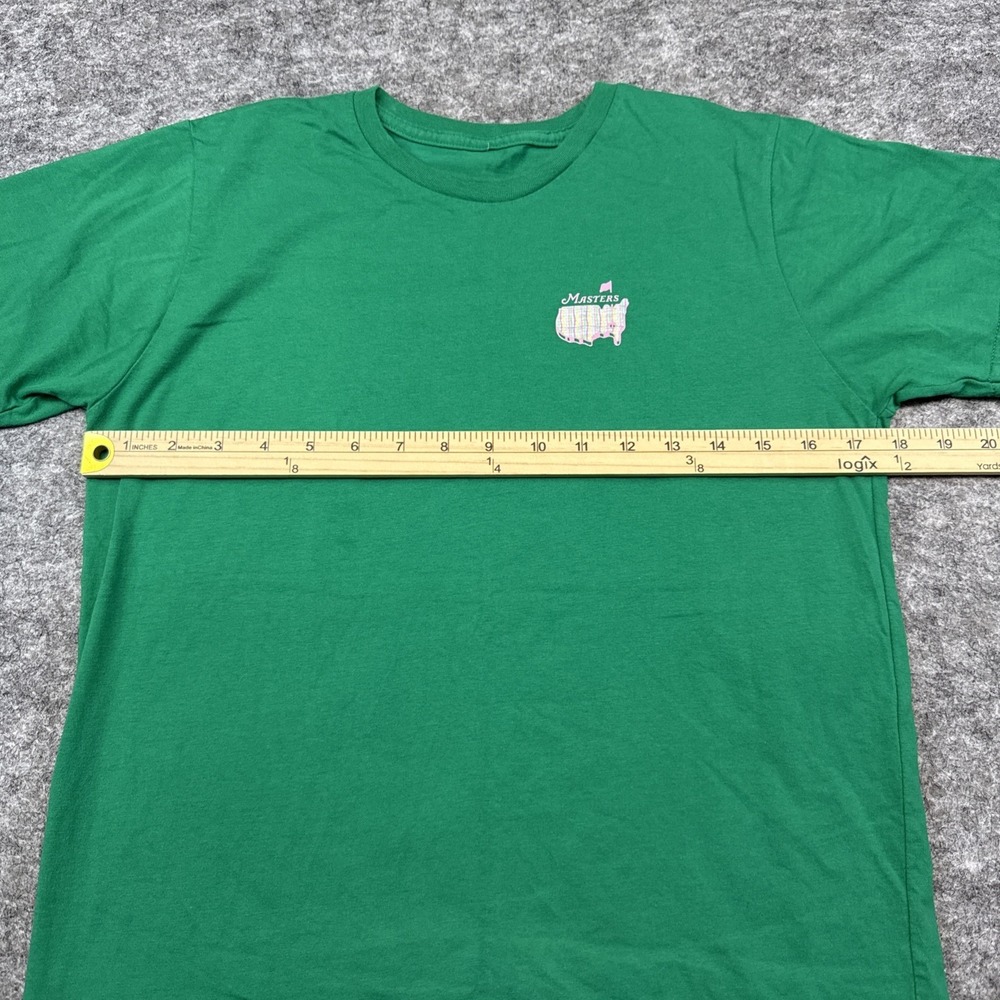 Masters t-shirt kids XL green pink short sleeve cotton casual golf fan classic - Picture 4 of 7